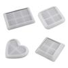 Silicone Resin Moulds Multi-shapes Resin Cup Tray Mould DIY Coaster Moulds for DIY Epoxy Resin Casting Craft Decoration