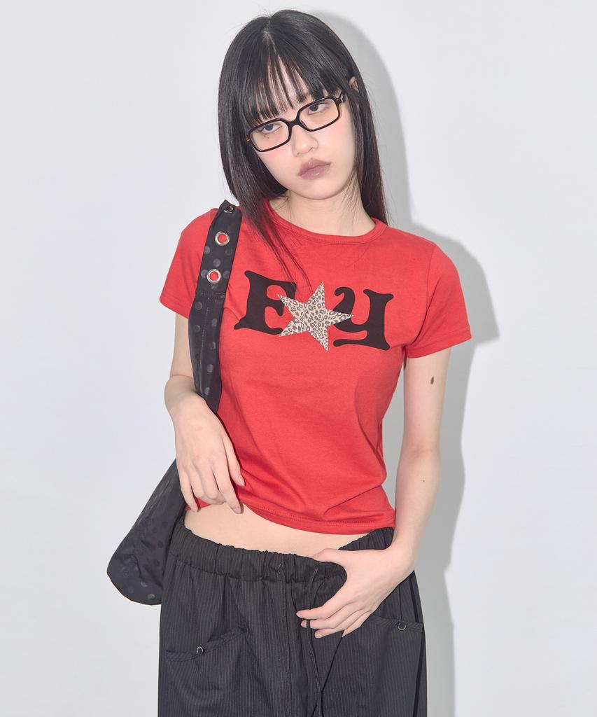 FANCY CLUB Fy Leopard Tee (Red) F25Qb100
