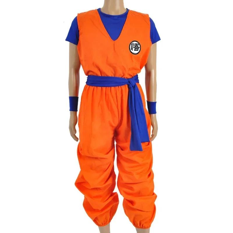 2026 Son Goku Cosplay Costume Kakarotto Suits Men Adult Orange Outfits Halloween Gifts