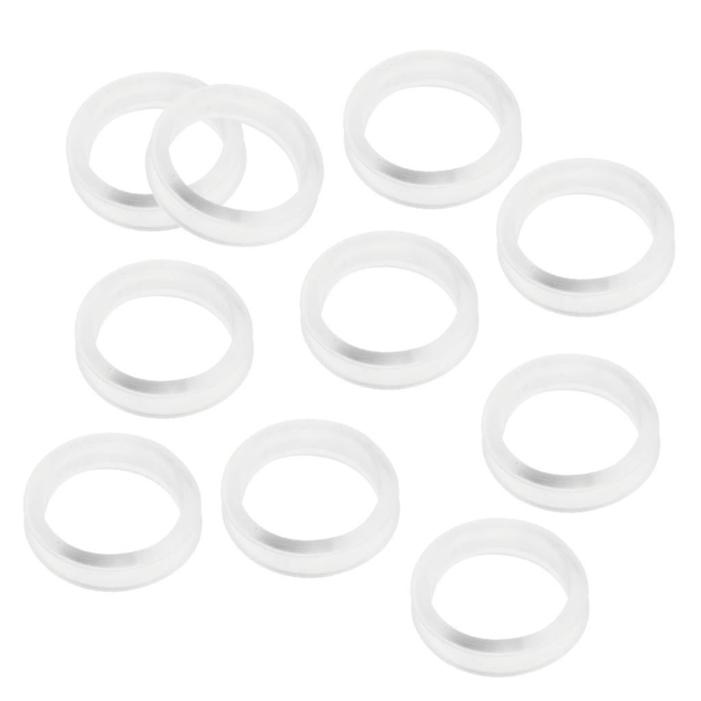 10 Pieces Barber Hair Shears Scissors Finger Rings Grips Inserts - Soft Rubber Ring Sizer, Fits Most Shears
