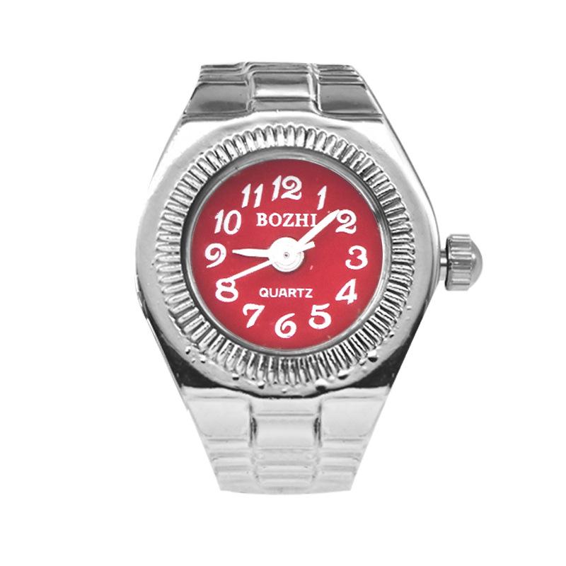 

Korean Style Versatile Alloy Ring Watch - Innovative Simple Design, In Stock червоний