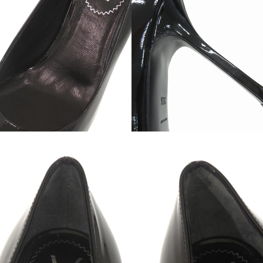 Used AUTHENTIC YVES SAINT LAURENT High heelspumps Black Patent Leather