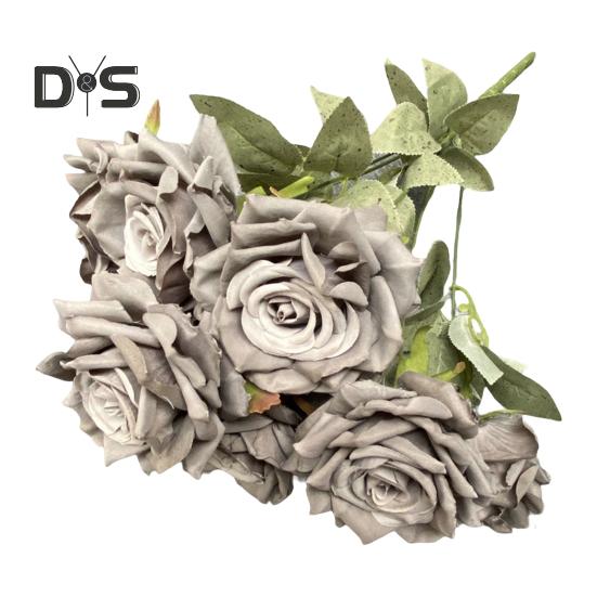 

1 букет, свадебные аксессуары, искусственная роза, тонкая работа, отличный букет искусственных роз с 9 головками