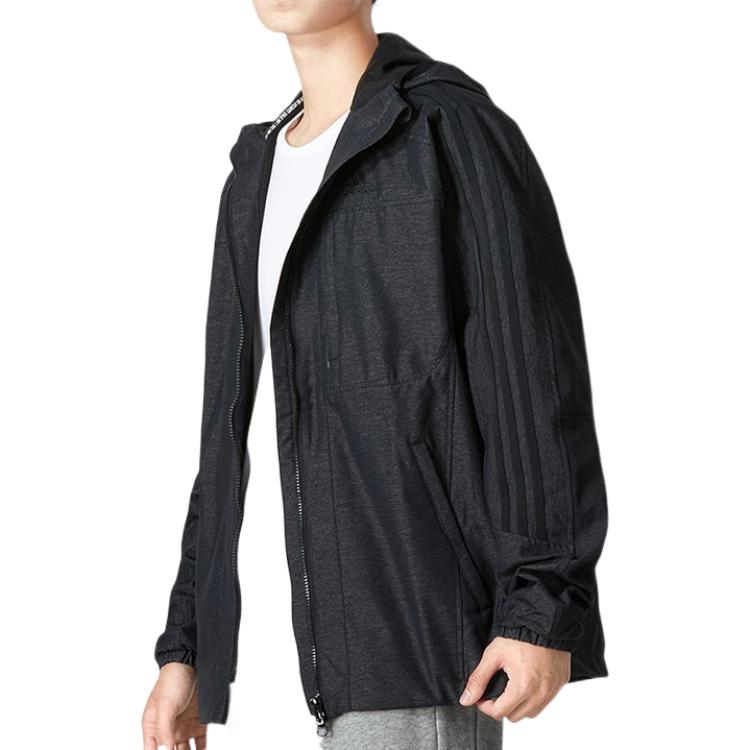 Adidas Jackets Men's Black Hooded Moderate Other HM2722