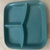 Food Fruit Salad Divided Plate Three-Grid Western Compartment Plate Diet Meal Plate Food Tray Kitchen Dinnerware