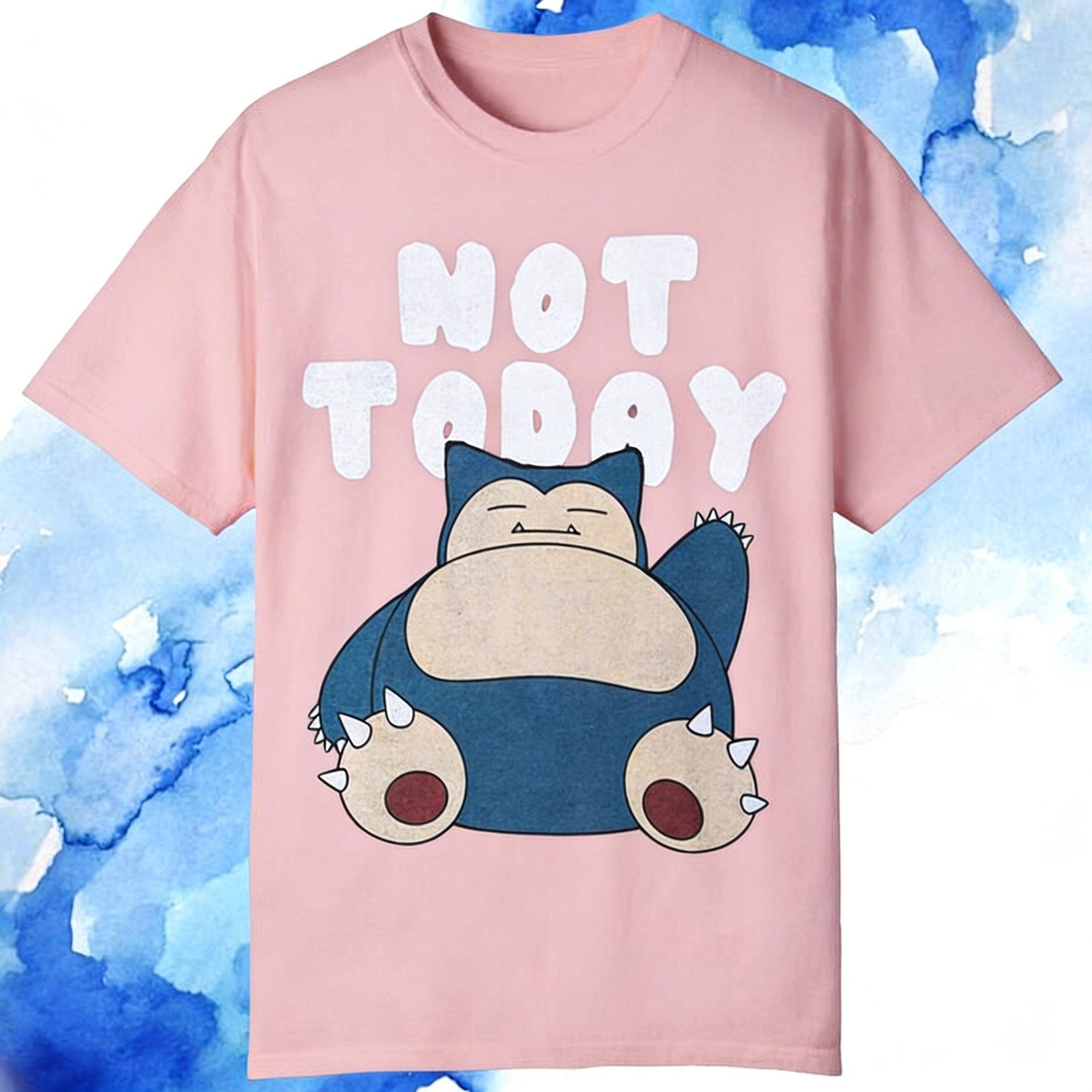

Pokemon Snorlax Anime T Shirt Man Women Cotton Short Sleeve Tee Streetwear Y2k Clothes Summer Fashion 2026 Oversized Casual Tops M