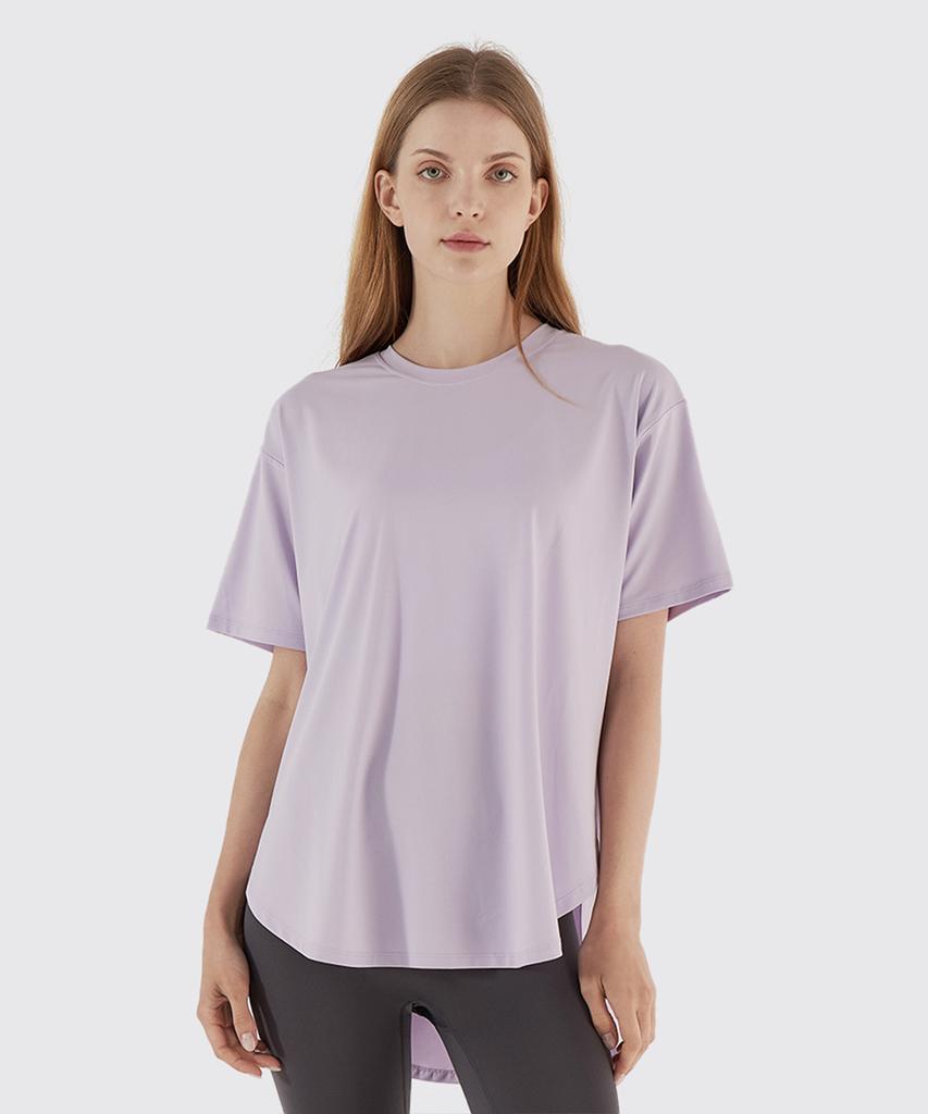 NOKJOK All Day Loose Fit Short Sleeve T-Shirt Running Yoga Wear Pilates Wear (Type A)