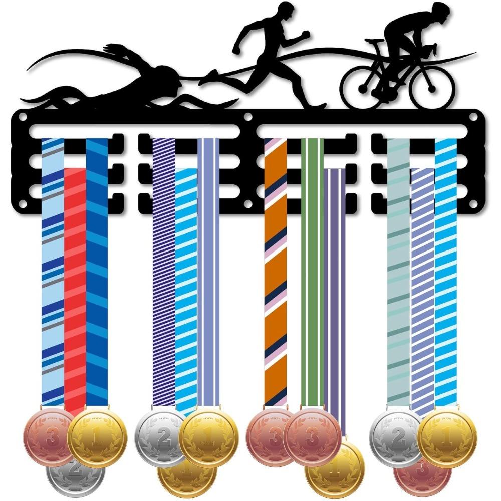 

Iron Medal Holder Wall Mounted Sports Medal Rack Awards Display Hanger for Jiu Jitsu Runner Competition Victory Gymnastics 11.4 x 5.1 Inch