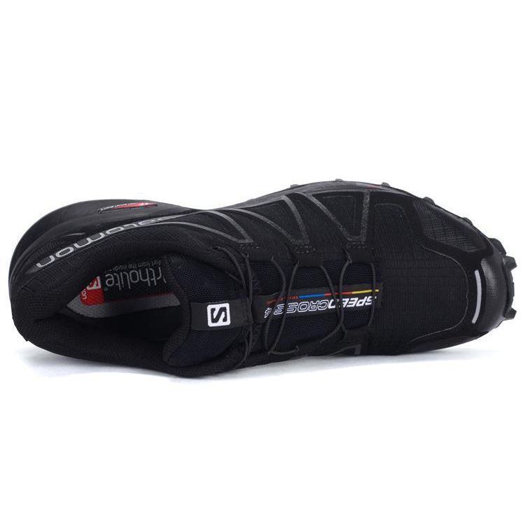 Salomon  Speed Cross 4 Black Women Sneakers Black-Metallic 383097