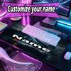 Custom Name Personalized Batman Pattern Mousepad, Laptop PC Desk Mat, Decorative Desk Mat for Home Keyboard Pad Gift