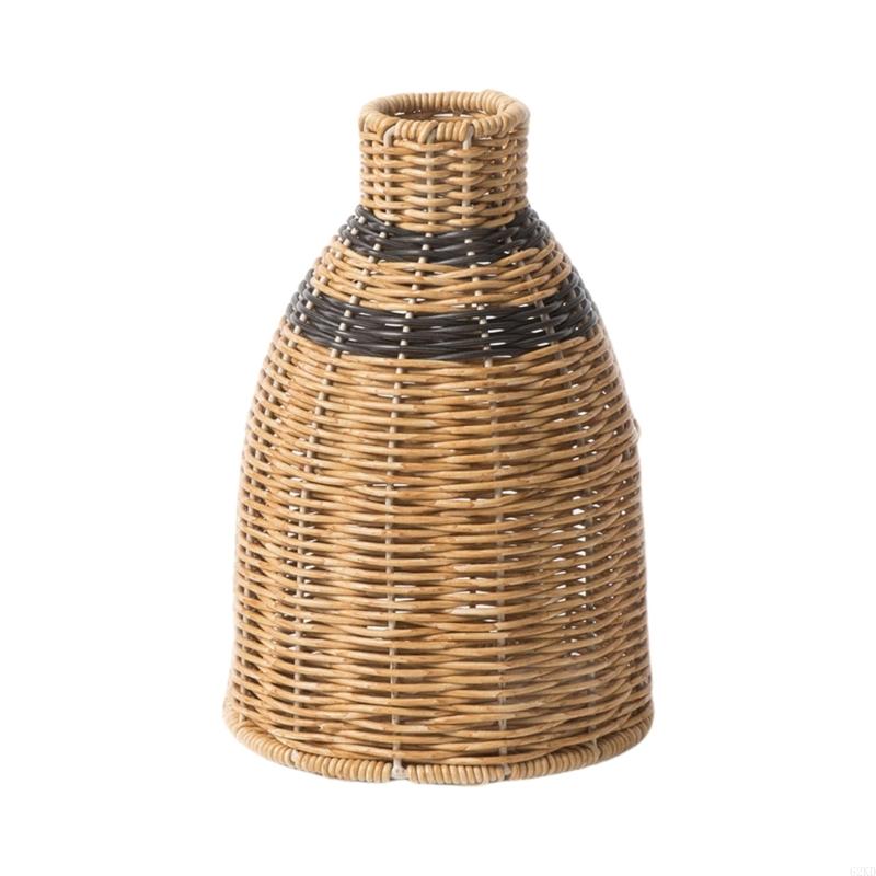 62KD Artistic Weave Pattern Vases for Dry Flower Arrangements Home Office Decoration