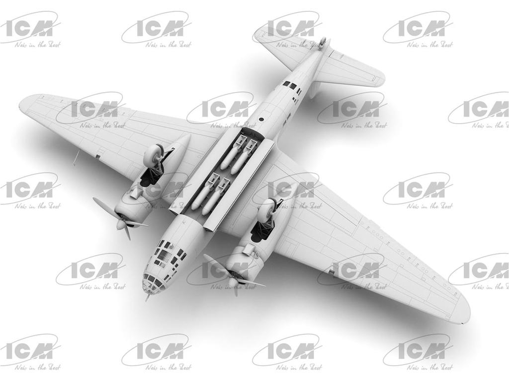 ICM 1/48 Japanese Army Ki-21-Ia Type 97 Heavy Bomber Plastic Model Kit 48196