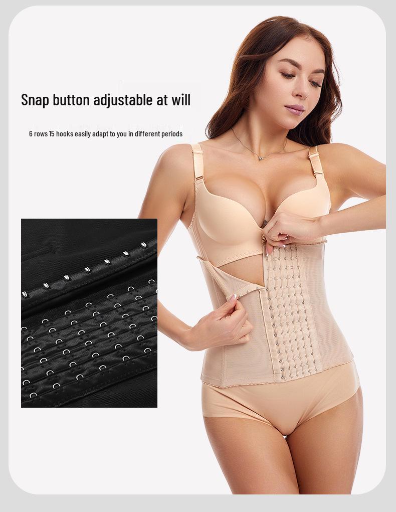 Postpartum Slimming Waist Corset: Abdominal Binder, Body Shaping Girdle with Fish Bone Buckle Support