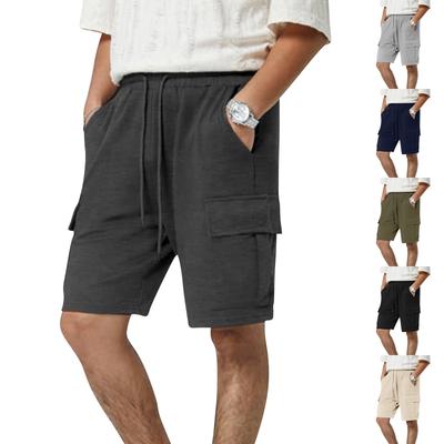 Herren Freizeitshorts mit lockerer Passform, Tunnelzug und mehreren Taschen für Sport und Aktivitäten, leichtes Material