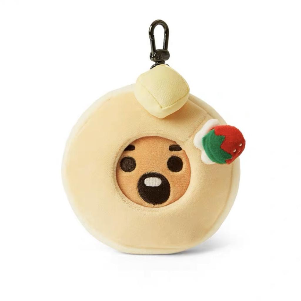 10cm Korean Popular Idol Boy Group Kawaii Plush keychain pendant small animal cross-dressing dessert cake plush doll Anime