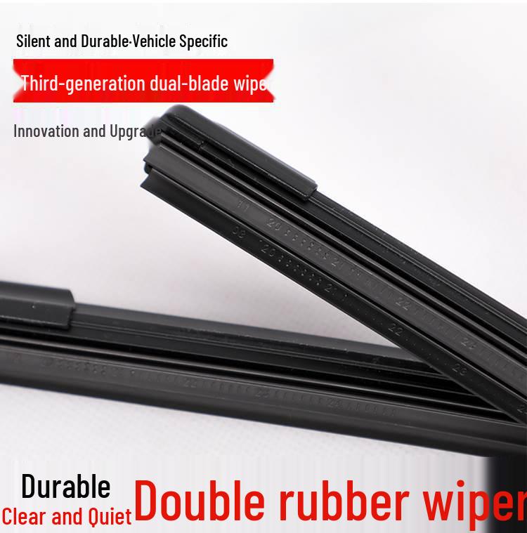 Double Rubber Wiper Blade for Zhonghua V3V5, H330H230H530, Zunchi Junjie, FRV, and fsvCross