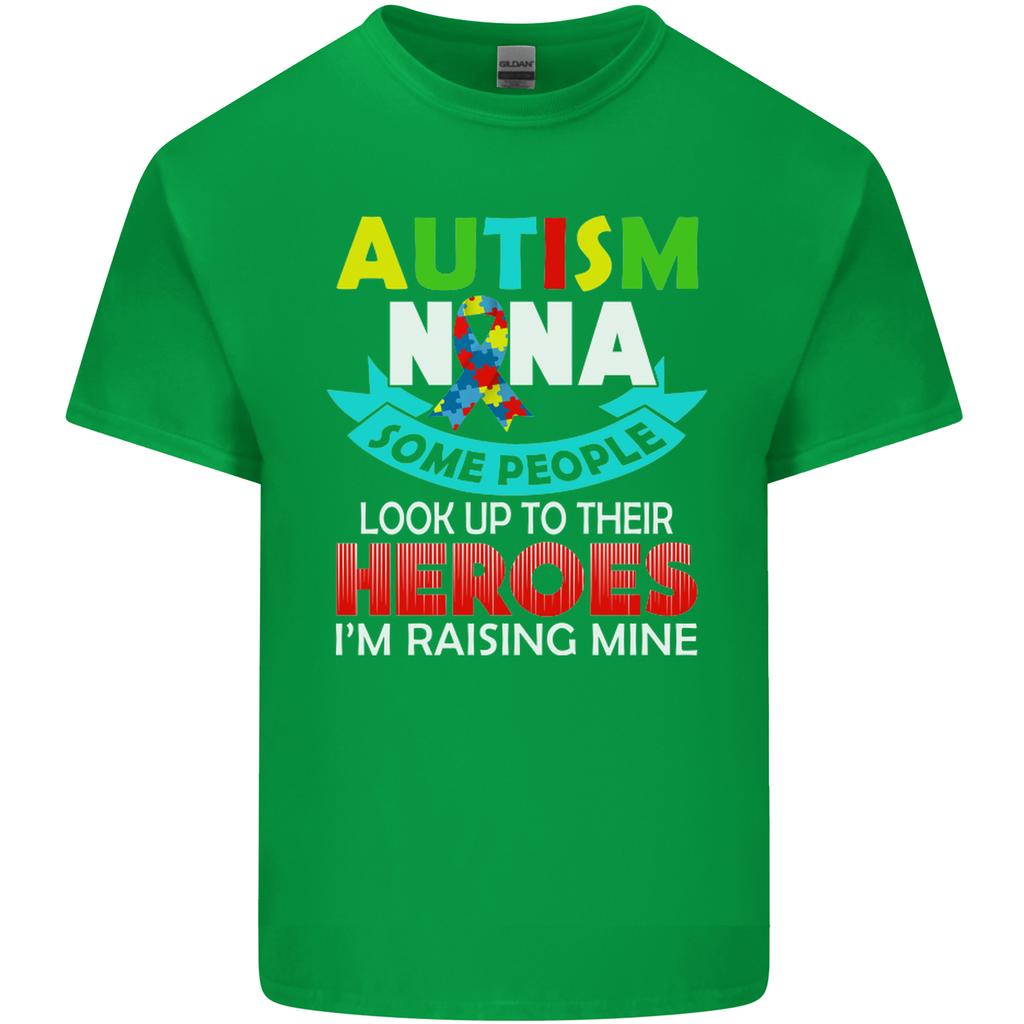 Autism Nana Grandparents Autistic ASD Unisexs Light Cotton TShirt