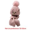 Winter Warm Hat Scarf Sets Neck Warmer Children Knitted Hat Fashion Knitted Cap Suit  Girl Boy