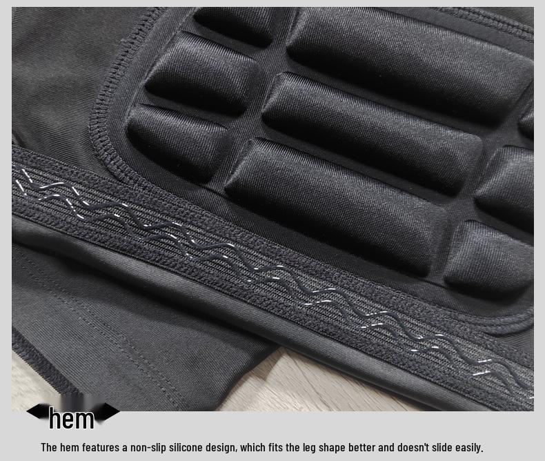 Thickened Sponge Anti-Collision Sports Shorts for Ski, Football, Rugby, and Goalkeepers
