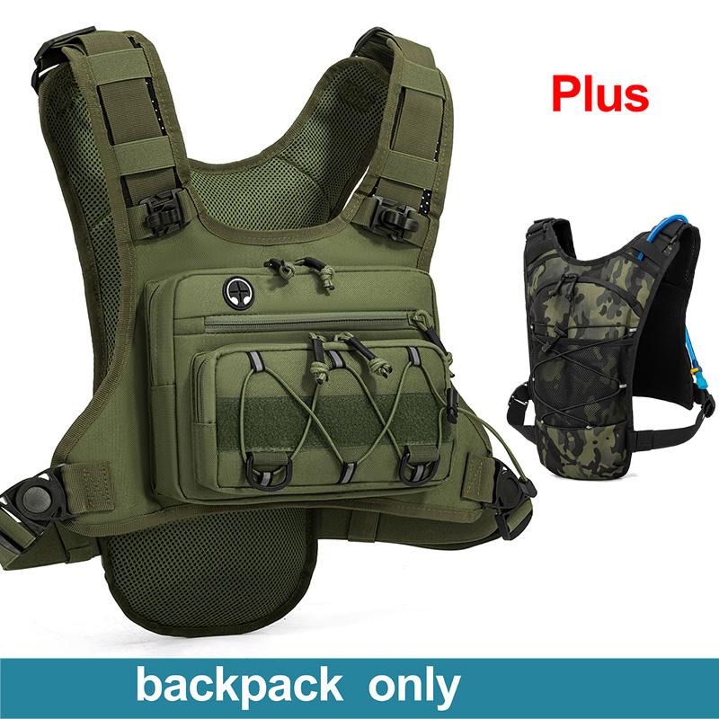 15L Molle Tactical Backpack Bicycle Backpacks Outdoor Sports Cycling Hydration Climbing Hiking Camping Hiking Fishing Bike Bag