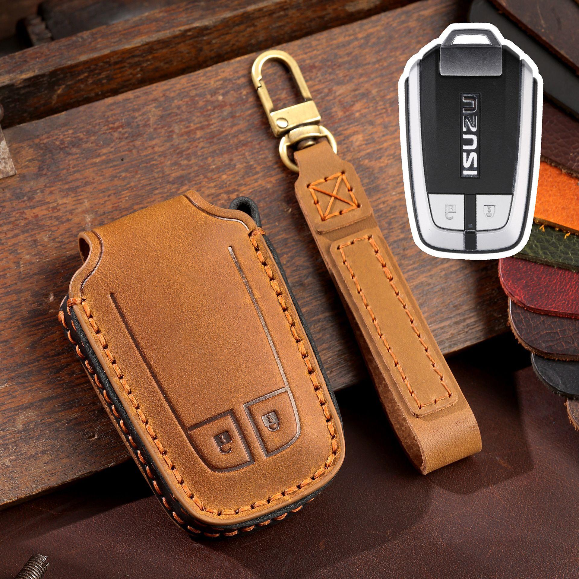 

Applicable to Jiangxi Isuzu Suzuto key cover mu-X animal ranger car special all-inclusive protection key case ring коричневый