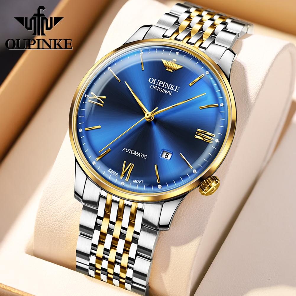 OUPINKE New Business and Leisure Men's Watch Business Casual Dual-use Waterproof Mechanical High-end Watch