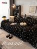 For L Shape and Loveseat Universal Black Sofa Cover Thick Chenille Full Coverage Cat Resistant