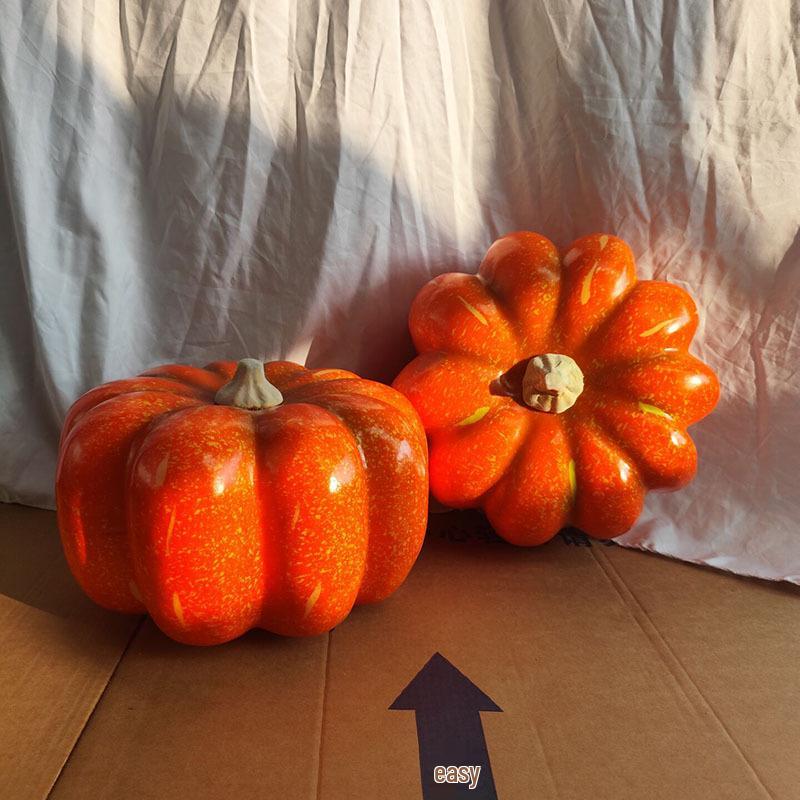 Foam Pumpkin & Maple Leaf Props for Halloween