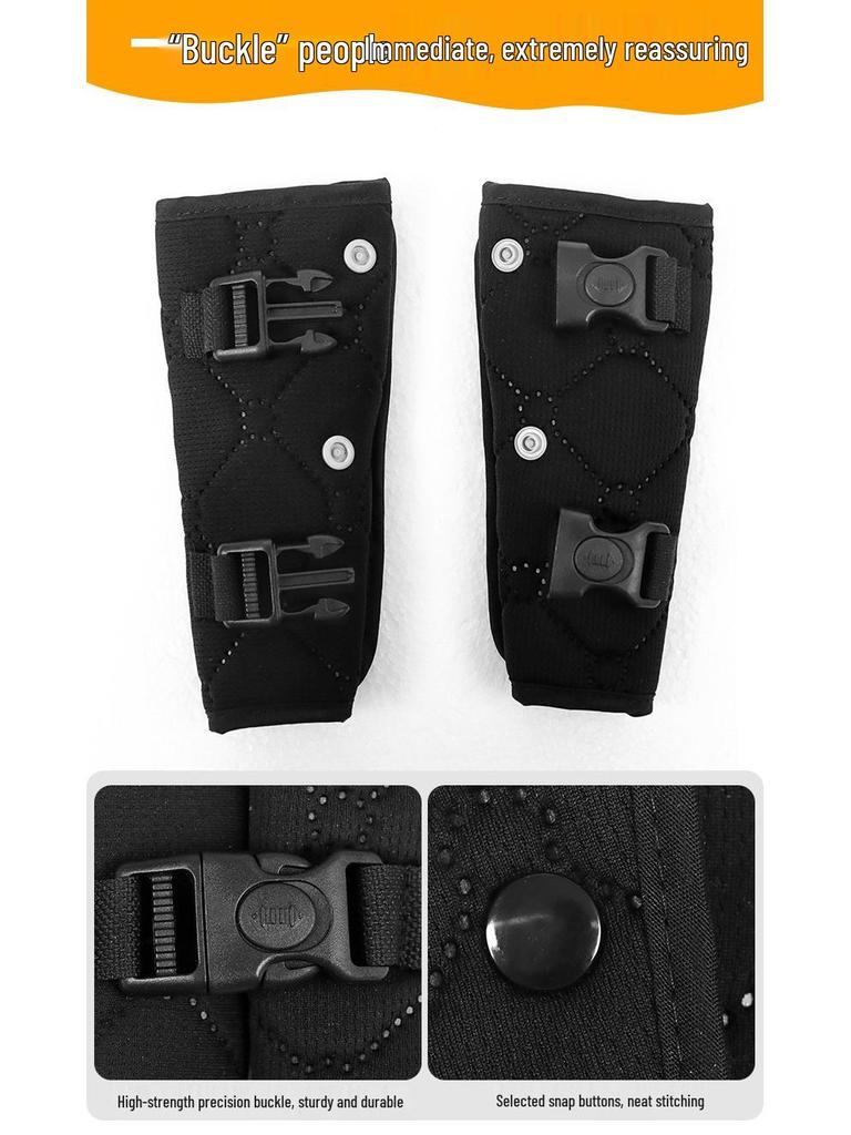 Portable Baby Car Seat and Stroller Strap Cover: Anti-Kick Shoulder Protector and Safety Belt.