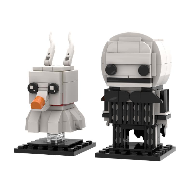 MOC Movie Figure Nightmareals Before Christmas Sally&Jack&Mayor Brickheadz Building Block Pumpkin Bricks Toys Halloween Gifts