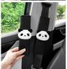 New Cartoon Animal Car Seat Belt Shoulder Pad Cover Cute Panda Doll Decoration Cover Soft Car Accessories Interior Woman Kids