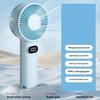 Small Handheld Fan 100 Speed Adjustable LCD Display USB Rechargeable Summer Cooling Fan Portable Travel Mini Personal Fan