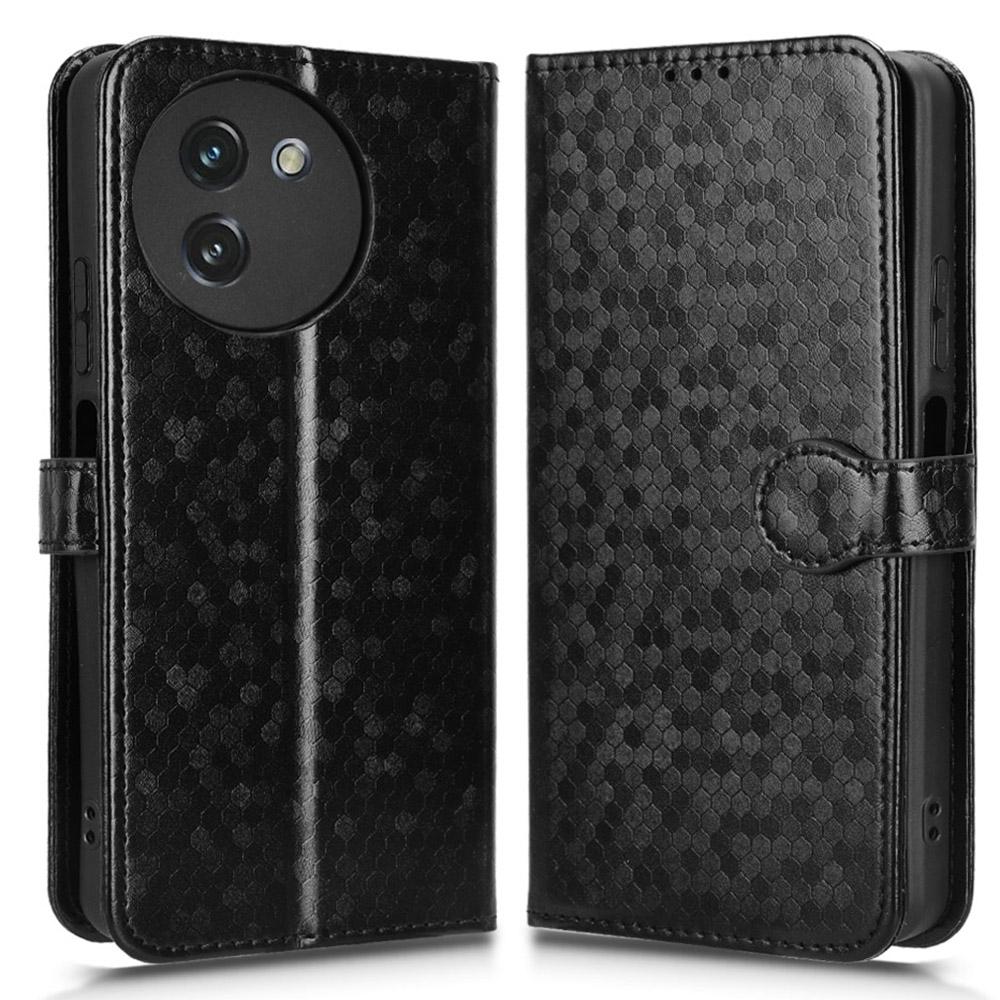 Dla Doogee Note 59 Pro/Note 59 Etui Portfelowe Wytłaczany Wzór Kropki PU Skórzany Pokrowiec na Telefon