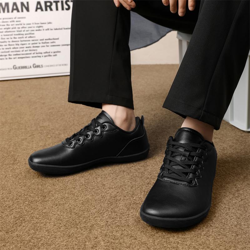 Men Barefoot Casual Flats Women Wide Palm Driving Shoes Black Wide Head Couple Walking Shoes Blue White Shoes Large Size