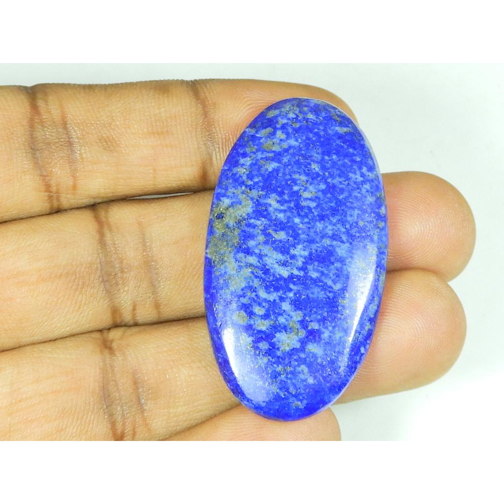 25X46X05 MM Natural Lapis Lazuli Oval Shape Cabochon Loose Gemstone 69Cts. SY-544