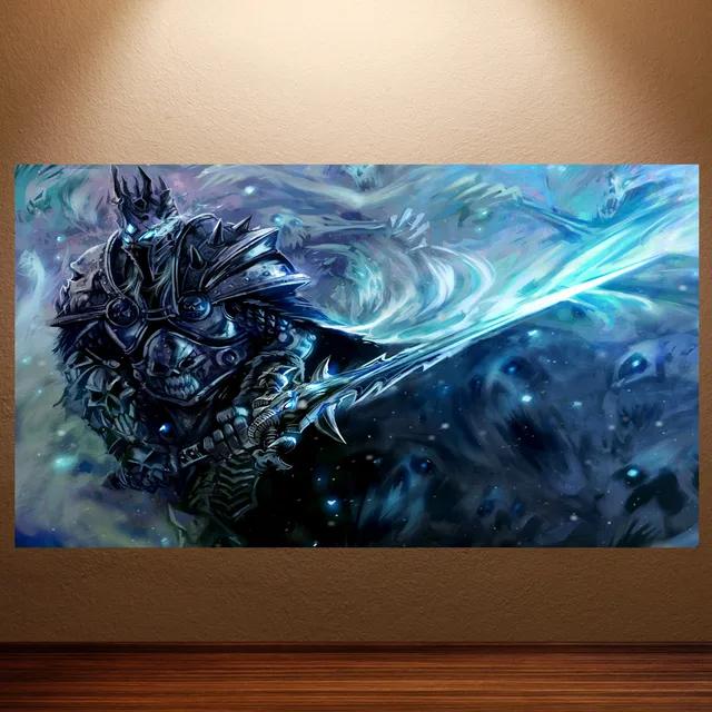 World of Warcraft Retro Canvas Poster Classic Game Wall Art for Game Room Decor Wall Sticker Painting