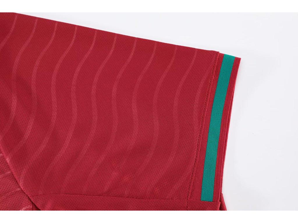Fußballtrikot der portugiesischen Nationalmannschaft: Heim-Rot-Shorts, Trikotgrößen 14-3XL (Kinder und Erwachsene)