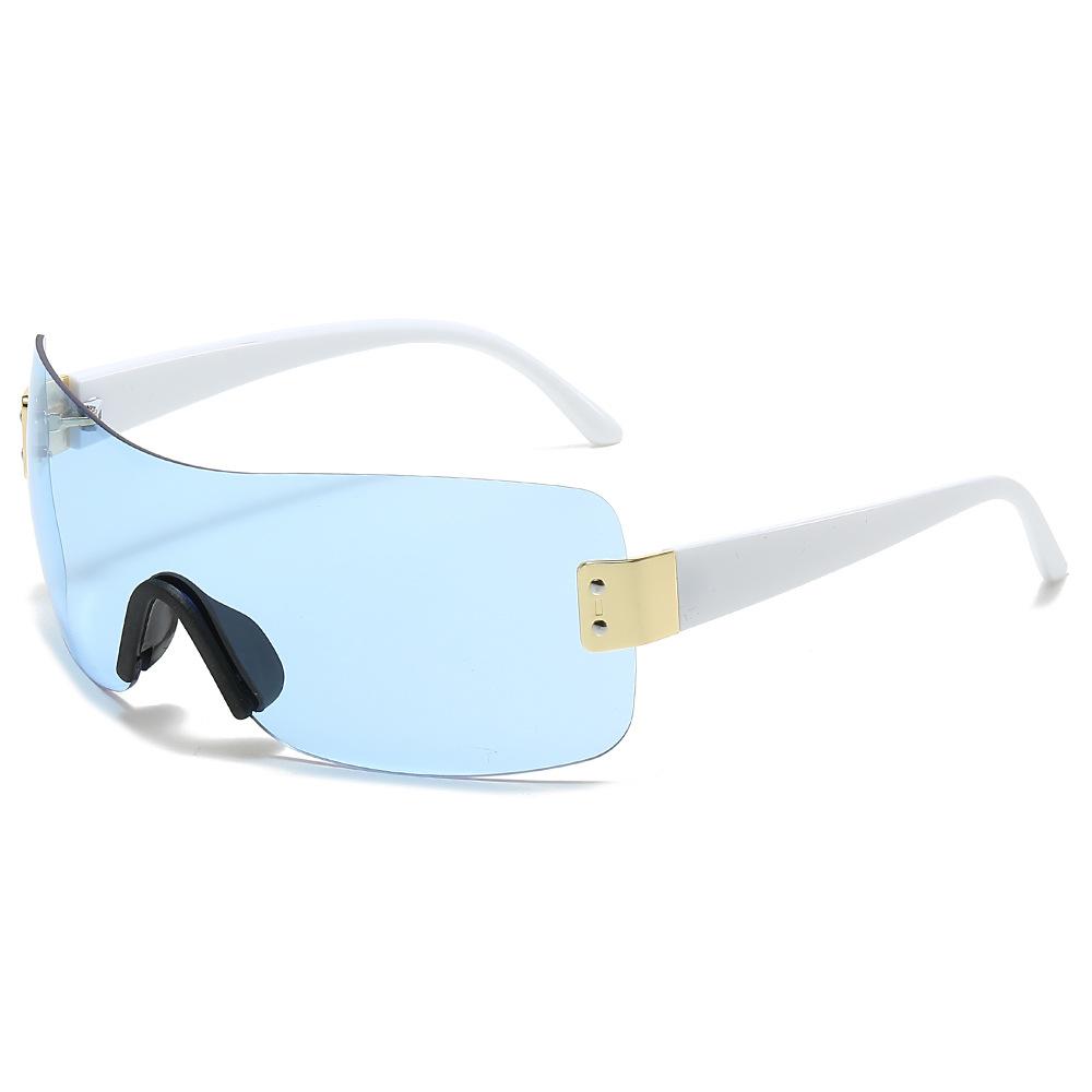 Brand Designer Luxury Rimless Rectangle Sunglasses Women For Men Vintage Punk Sun Glasses Outdoor Popular Shades Uv400