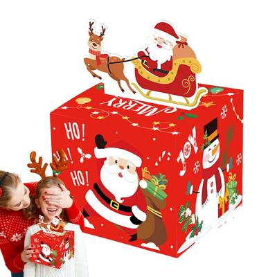 New Christmas Money Cash Gift Box Creative Cash Black Money Clip Funny Surprise Birthday Cake Decoration  For Cash Pull