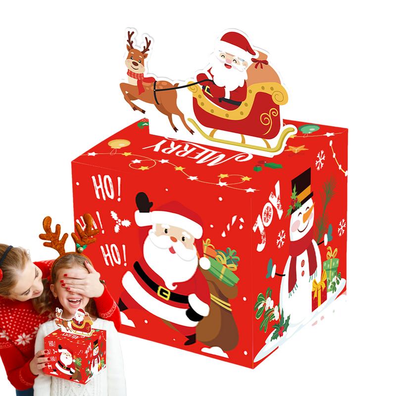 Money Pull-Out Gift Box Christmas Creative Surprise Cash Pull Gift Box Interesting DIY Packing Box Fun Surprise  Merry Christmas