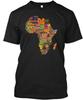 Africa Traditional Pattern Map T-Shirt Made In the USA Size S To 5XL