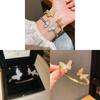 Butterfly Jewelry Open Cuff Bracelet With Electroplated Copper For Fashion Women