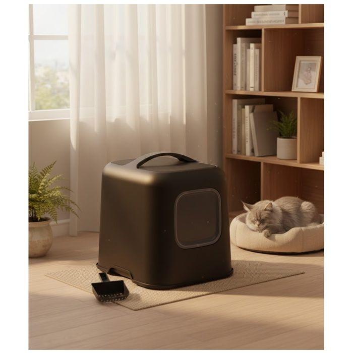 Maison de toilette pour chat 38 x 51 x 44 cm Trudy anthracite