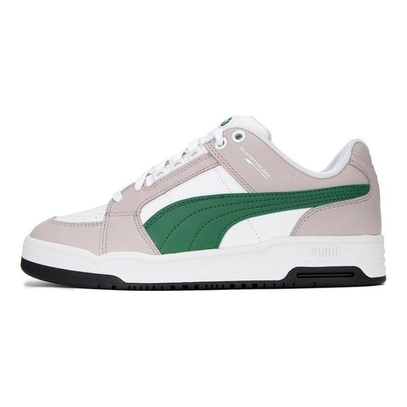 PUMA Slipstream Low Unisex Low-top Skate Shoes Grey White Green 383401-13 36
