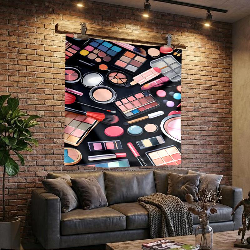 Hair Styling Essentials Printed Tapestry, Wall Hanging,Livingroom, dormitory, Large Wall Decor, Fabric Decor Fan Birthday Gifts