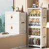 Foldable and Self-installing Shoes, Clothes, Multi-layer Kitchen and Living Room Storage Cabinets, Storage Units