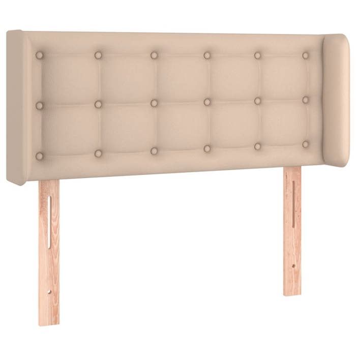 Maison Exclusive - Tête de lit avec oreilles Cappuccino 103x16x78/88 cm Similicuir
