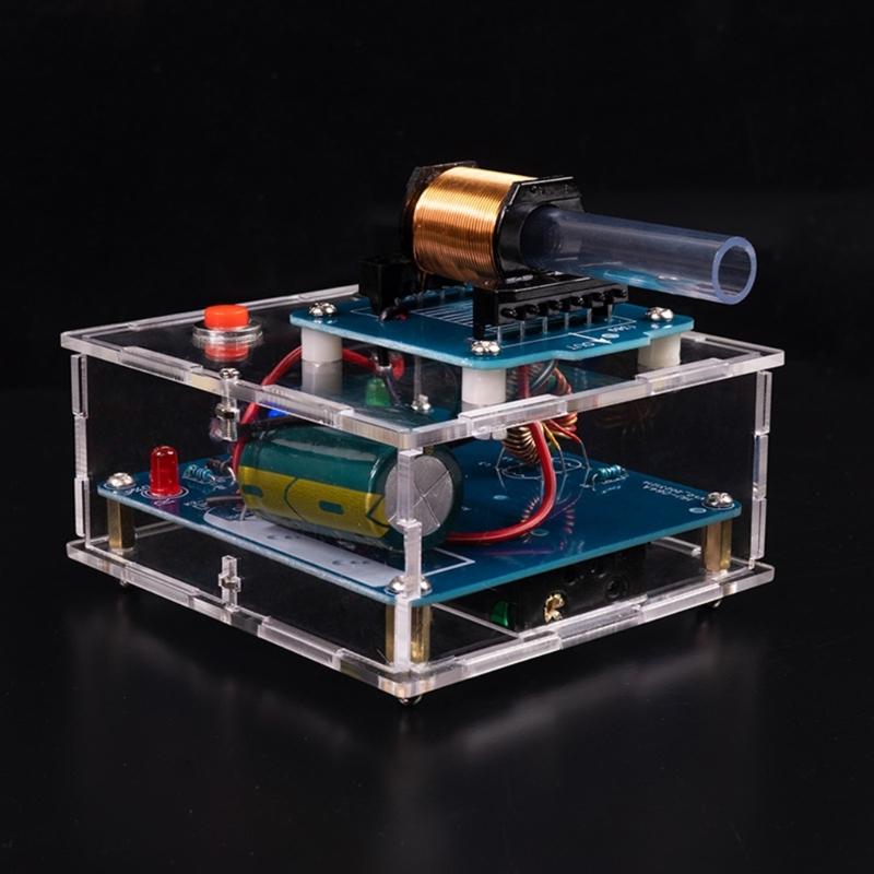 Soldering Practice Kit Handmade Electromagnetic Emitter DIY Coil Boost Transmitter Kit with High Pressure Circuit Board
