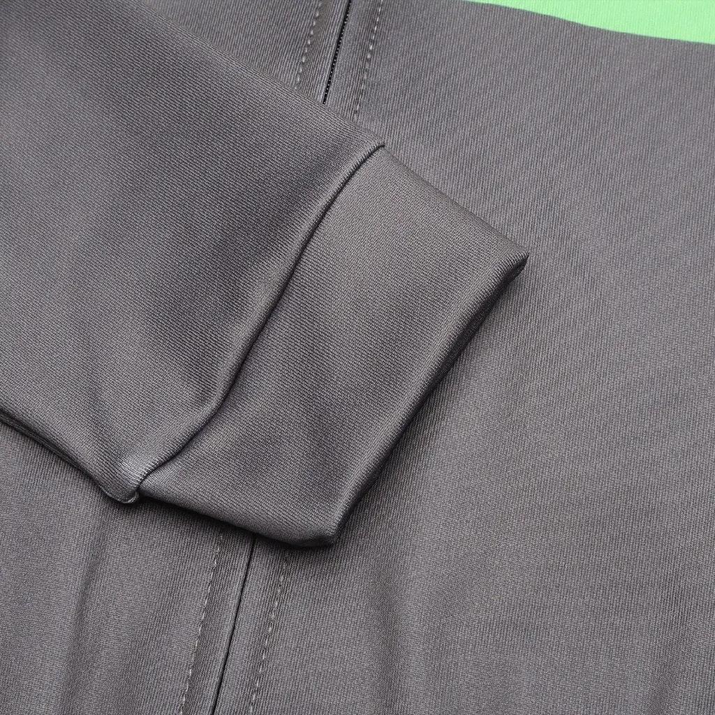 FILA Cycling Series Stand Collar Printed Letter Long Sleeve Cycling Jersey Men jersey Gray A11M448504F-DY