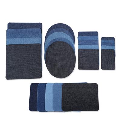 25 Adet Denim Kumaş Yama Dikiş Dekorasyon Yaması Kendin Yap Giysi Tamiri